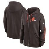 Cleveland Browns Women's Phoenix Full-Zip Hoodie Brown | Nike for Sale