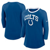 Indianapolis Colts Women's 3/4 Sleeve Raglan Fashion Top Royal | Nike for Sale