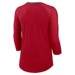 Tampa Bay Buccaneers Women's 3/4 Sleeve Raglan Fashion Top Red | Nike for Sale