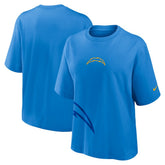 Los Angeles Chargers Women's Boxy T-Shirt Powder Blue | Nike for Sale