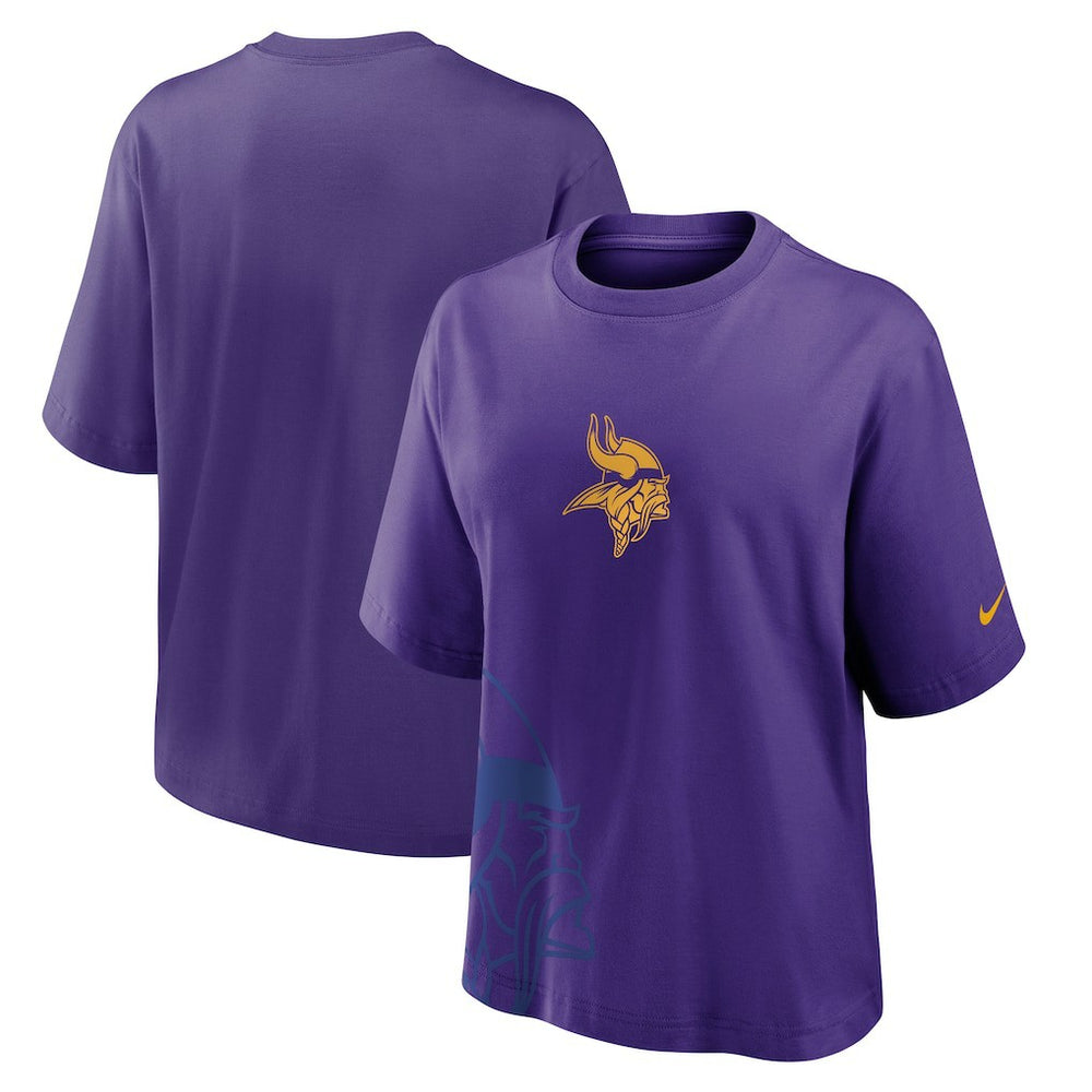 Minnesota Vikings Women's Boxy T-Shirt Purple | Nike for Sale