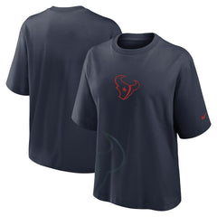 Houston Texans Women's Boxy T-Shirt Navy | Nike for Sale