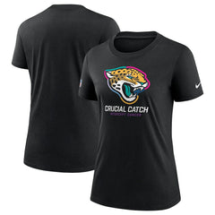 Jacksonville Jaguars Women's 2024 NFL Crucial Catch Tri-Blend T-Shirt Black | Nike for Sale