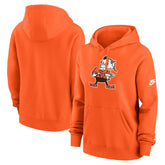 Cleveland Browns Women's Club Fleece Hoodie Orange | Nike for Sale