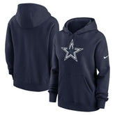 Dallas Cowboys Women's Club Fleece Hoodie Navy | Nike for Sale