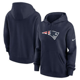 New England Patriots Women's Club Fleece Hoodie Navy | Nike for Sale