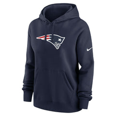 New England Patriots Women's Club Fleece Hoodie Navy | Nike for Sale