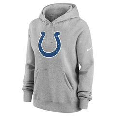 Indianapolis Colts Women's Club Fleece Hoodie Heather Gray | Nike for Sale