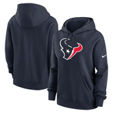 Houston Texans Women's Club Fleece Hoodie Navy | Nike for Sale
