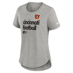 Cincinnati Bengals Women's Team Shout-Out Tri-Blend T-Shirt Heather Gray | Nike for Sale