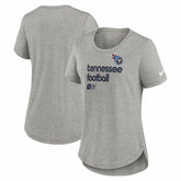 Tennessee Titans Women's Team Shout Out Tri-Blend T-Shirt Heather Gray | Nike for Sale