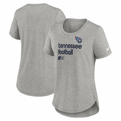 Tennessee Titans Women's Team Shout Out Tri-Blend T-Shirt Heather Gray | Nike for Sale