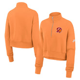 Tampa Bay Buccaneers Women's Rewind Phoenix Half-Zip Sweatshirt Orange | Nike for Sale
