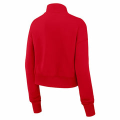 San Francisco 49ers Women's Rewind Phoenix Half-Zip Sweatshirt Scarlet | Nike for Sale