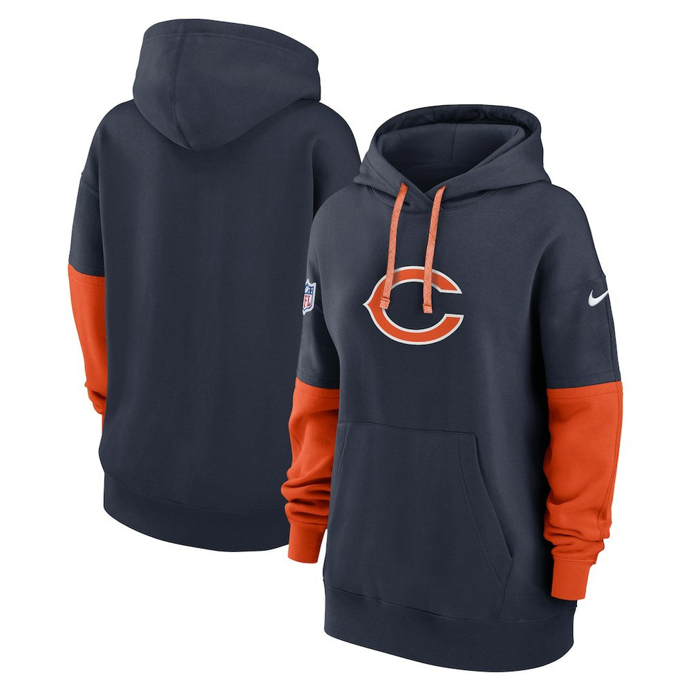 Chicago Bears Women's Sideline Essential Hoodie Navy | Nike for Sale
