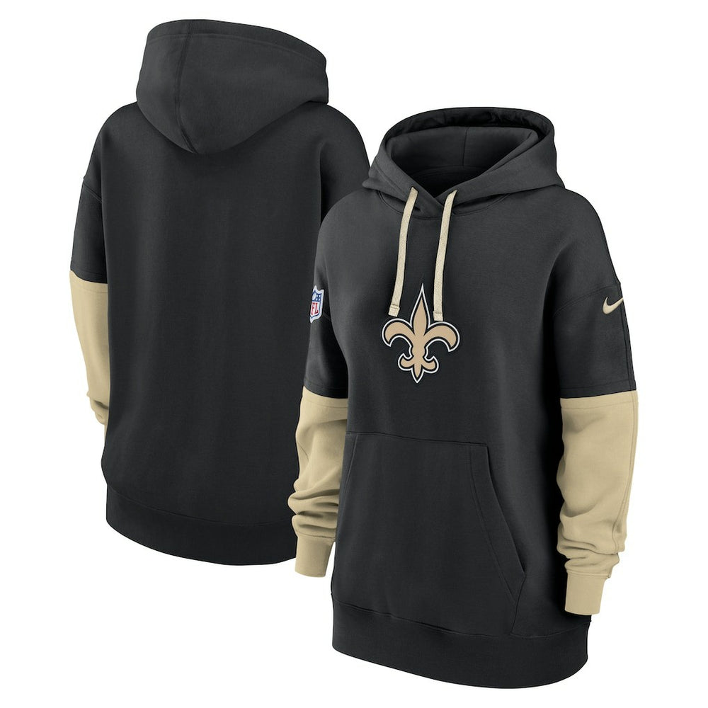 New Orleans Saints Women's Sideline Essential Hoodie Black | Nike for Sale