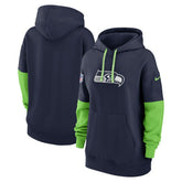 Seattle Seahawks Women's Sideline Essential Hoodie College Navy | Nike for Sale