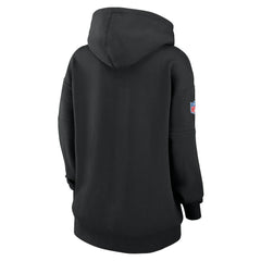 Las Vegas Raiders Women's 2024 NFL Crucial Catch Club Pullover Hoodie Black | Nike for Sale