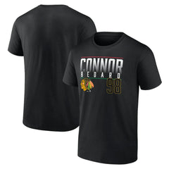 Connor Bedard Chicago Blackhawks Fanatics Name & Number T-Shirt - Black - NHL