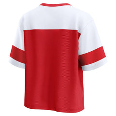 Kansas City Chiefs Women's Homeschool Jersey Poly V-Neck
Fashion Top Red/White | Fanatics