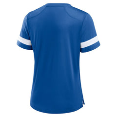 Indianapolis Colts Women's Play Script Lace-Up T-Shirt Royal | Fanatics