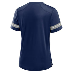 Dallas Cowboys Women's Play Script Lace-Up T-Shirt Navy | Fanatics