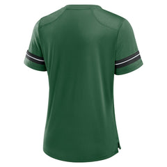 New York Jets Women's Play Script Lace-Up T-Shirt Green | Fanatics