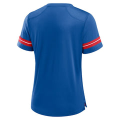 Buffalo Bills Women's Play Script Lace-Up T-Shirt Royal | Fanatics
