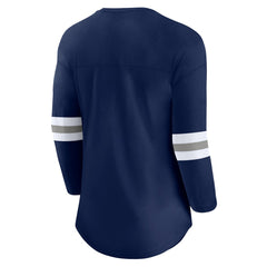 Dallas Cowboys Women's First Team Arch Logo 3/4 Sleeve T-Shirt Navy | Fanatics