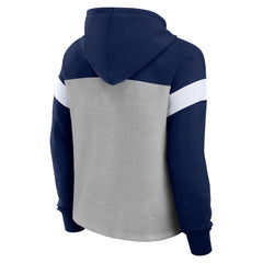 Dallas Cowboys Women's Bold Play Call Pullover Hoodie Heather Gray/Navy | Fanatics