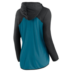 Jacksonville Jaguars Women's Script Full-Zip Hoodie Teal/Black | Fanatics
