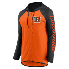 Cincinnati Bengals Women's Script Full-Zip Hoodie Orange/Black | Fanatics