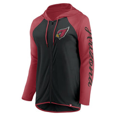 Arizona Cardinals Women's Script Full-Zip Hoodie Black/Cardinal | Fanatics