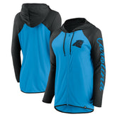 Carolina Panthers Women's Script Full-Zip Hoodie Blue/Black | Fanatics