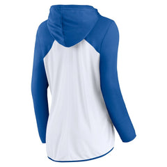 Indianapolis Colts Women's Script Full-Zip Hoodie White/Royal | Fanatics
