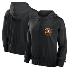 Cincinnati Bengals Women's Script Lock Full-Zip Hoodie Black | Fanatics