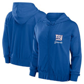 New York Giants Women's Script Lock Full-Zip Hoodie Royal | Fanatics
