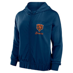 Chicago Bears Women's Script Lock Full-Zip Hoodie Navy | Fanatics