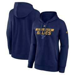 St. Louis Blues Fanatics Women's Authentic Pro Core Primary Fleece Pullover Hoodie - Navy - NHL