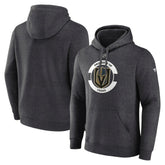 Vegas Golden Knights Fanatics Authentic Pro Core Secondary Fleece Pullover Hoodie - Heather Charcoal - NHL