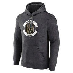 Vegas Golden Knights Fanatics Authentic Pro Core Secondary Fleece Pullover Hoodie - Heather Charcoal - NHL
