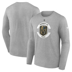 Vegas Golden Knights Fanatics Authentic Pro Core Secondary Long Sleeve T-Shirt - Heather Gray - NHL