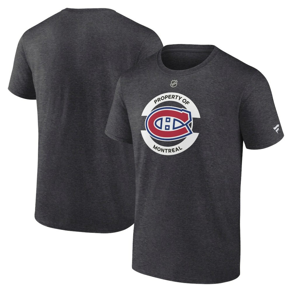 Montreal Canadiens Fanatics Authentic Pro Core Secondary T-Shirt - Heather Charcoal - NHL
