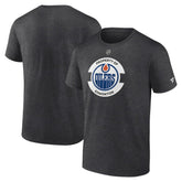 Edmonton Oilers Fanatics Authentic Pro Core Secondary T-Shirt - Heather Charcoal - NHL
