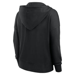Pittsburgh Steelers Women's Blitz Left Lace-Up Pullover Hoodie Black | Fanatics