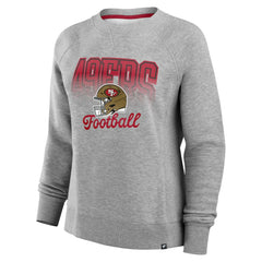 San Francisco 49ers Women's Hit Hard Fleece Pullover Sweatshirt Heather Gray | Fanatics