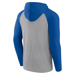 Dallas Cowboys Under Center Long Sleeve Hoodie T-Shirt Silver/Navy | Fanatics