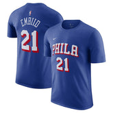 Joel Embiid Philadelphia 76ers Name & Number T-Shirt Royal - NBA