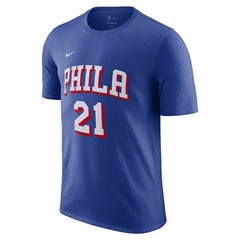 Joel Embiid Philadelphia 76ers Name & Number T-Shirt Royal - NBA