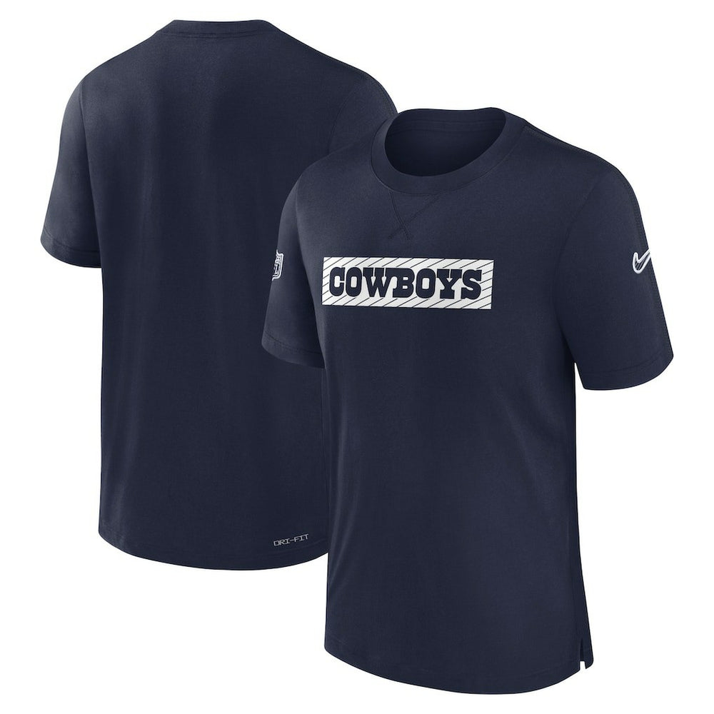 Dallas Cowboys 2024/25 Sideline Player Tri-Blend Performance T-Shirt Navy | Nike for Sale